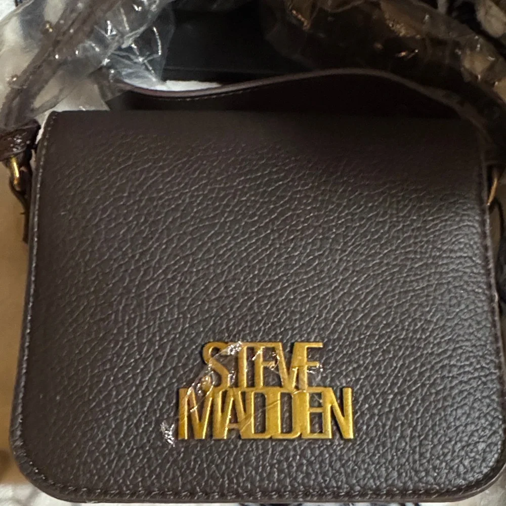 NWT Steve Madden Brown Mainline Coffee Boscar Crossbody Bag - Picture 2 of 11